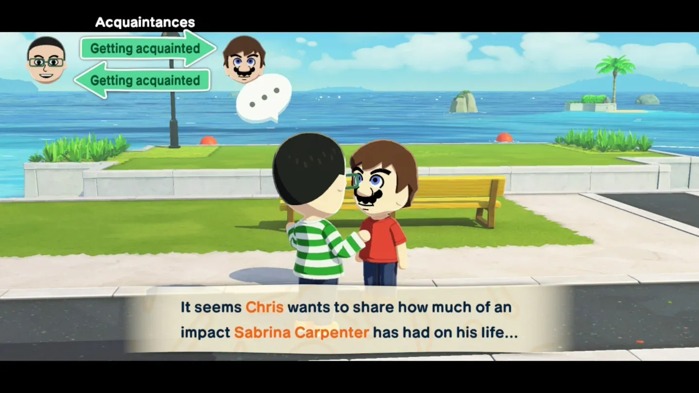 ลาก Mii มาเจอกันเพื่อสร้างปฏิสัมพันธ์