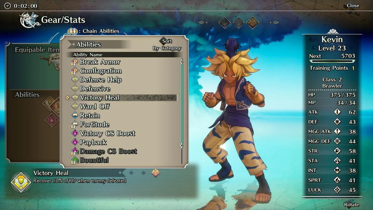 Trials of Mana character select