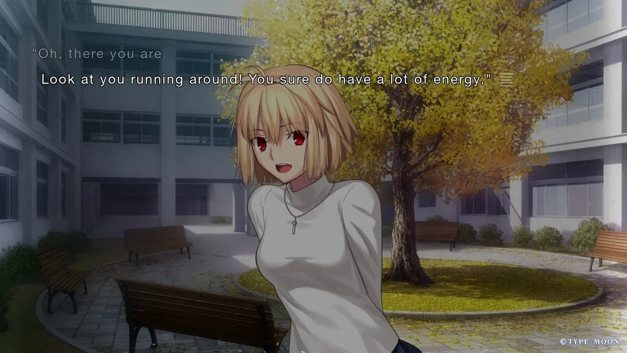 Tsukihime A Piece of Blue Glass Moon Arcueid character screen