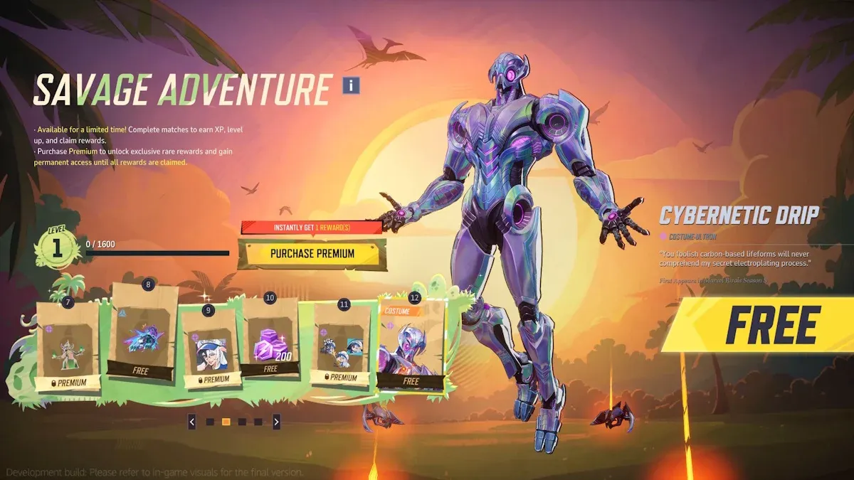 Ultron skin unlocks at Tier 12