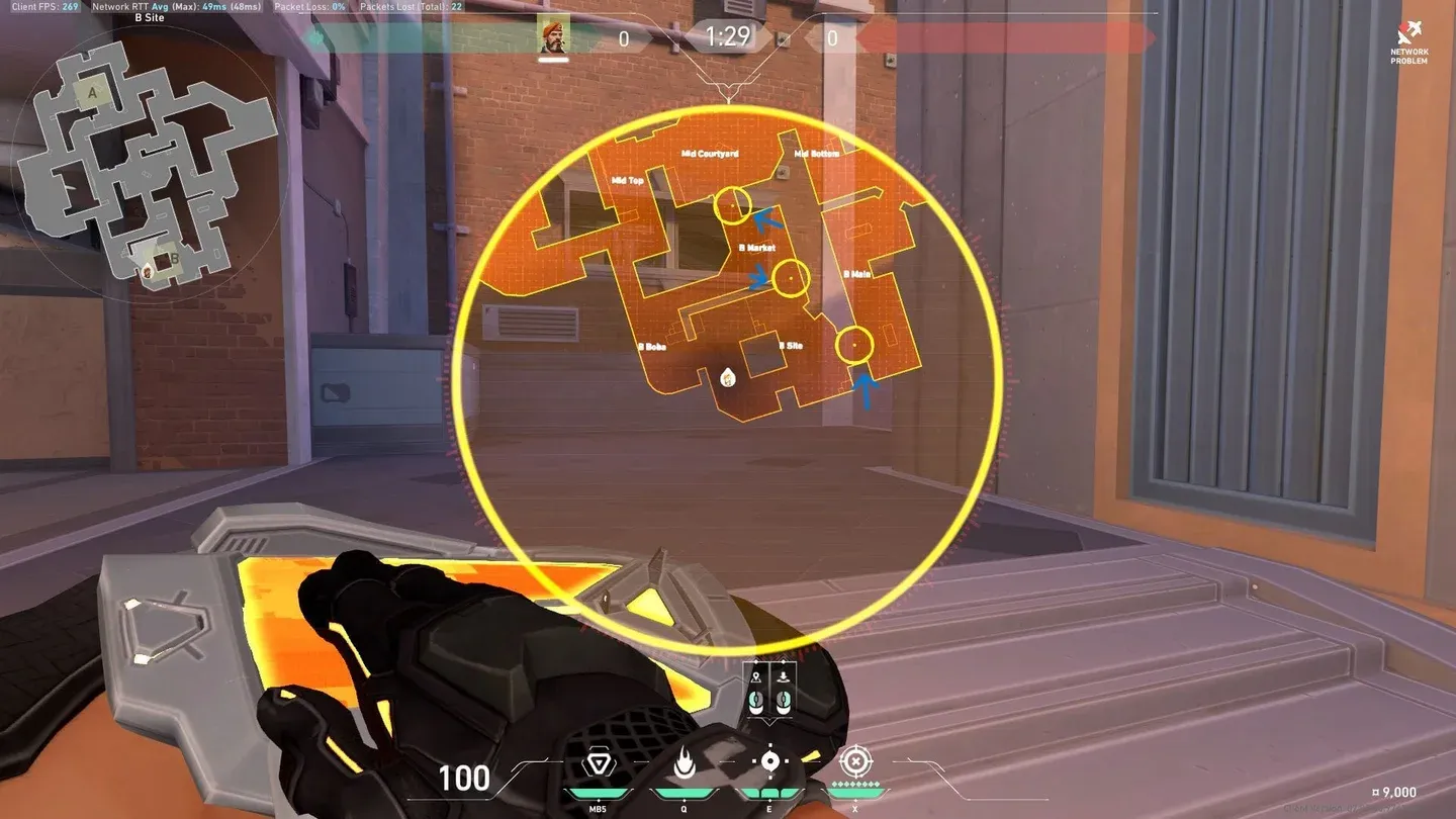 Brimstone triple smoke placement UI