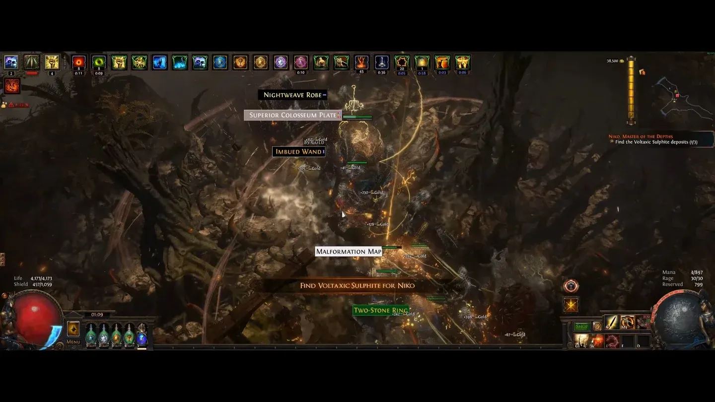 Shield Crush passive tree