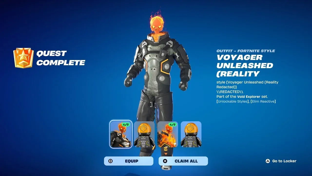 Dark Voyager Pickaxe reward