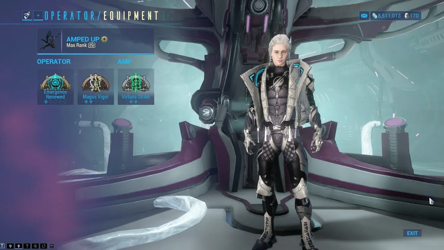 Amp component crafting screen