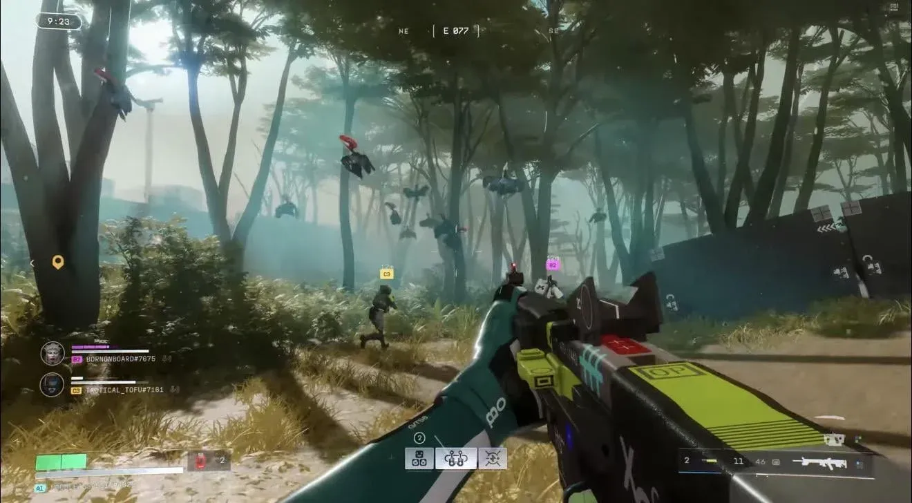 Marathon's contested HUD layout