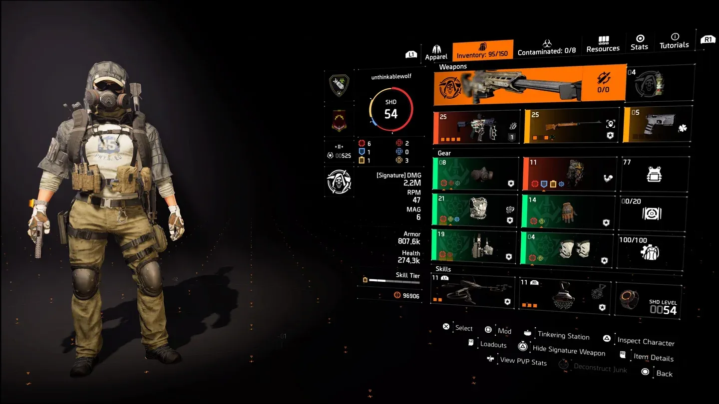 Striker's Battlegear loadout setup