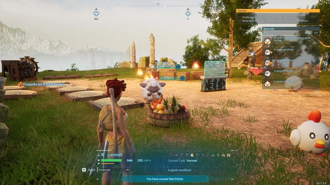 Palworld combat and base defense
