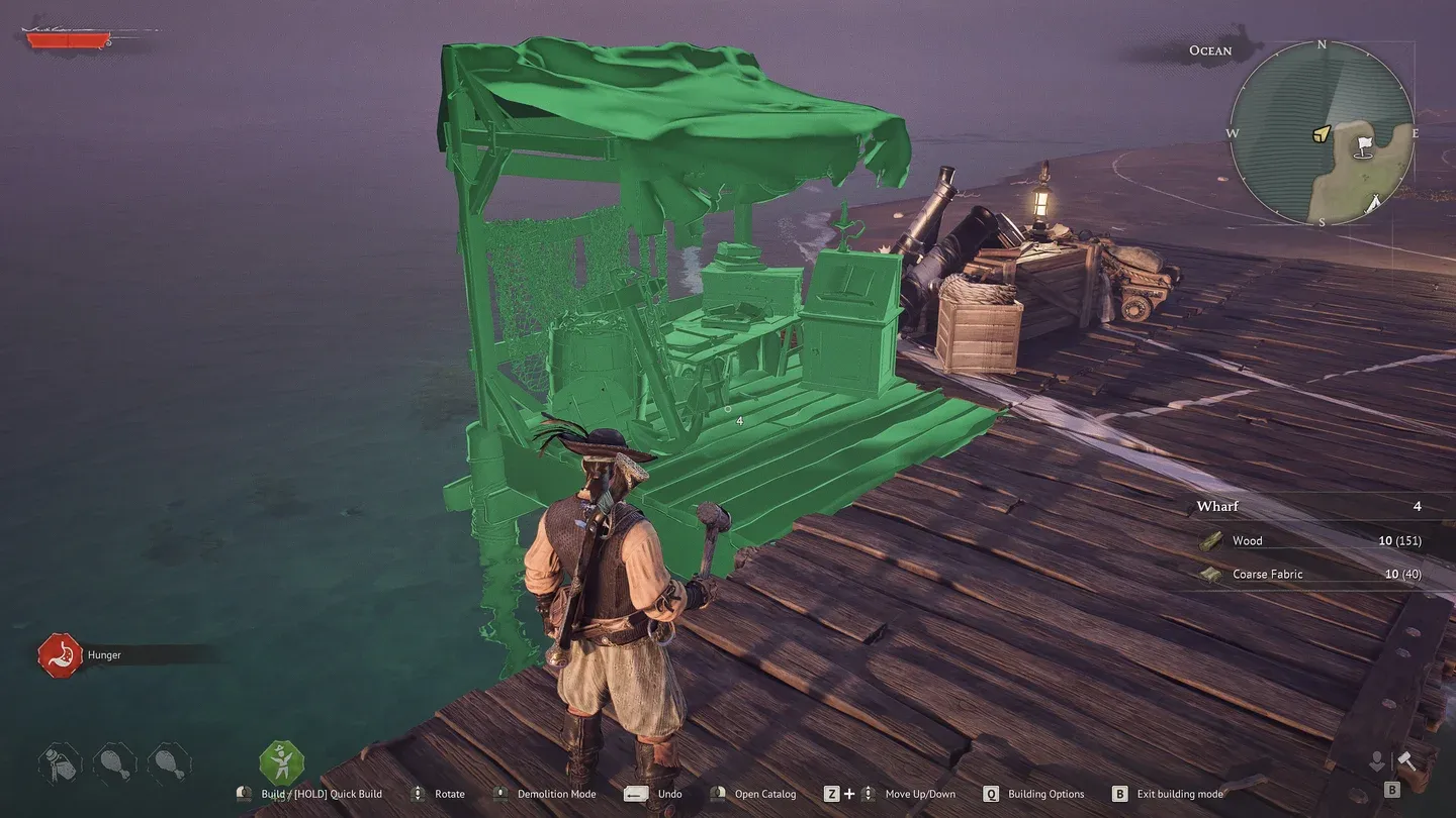 Windrose base-building interface