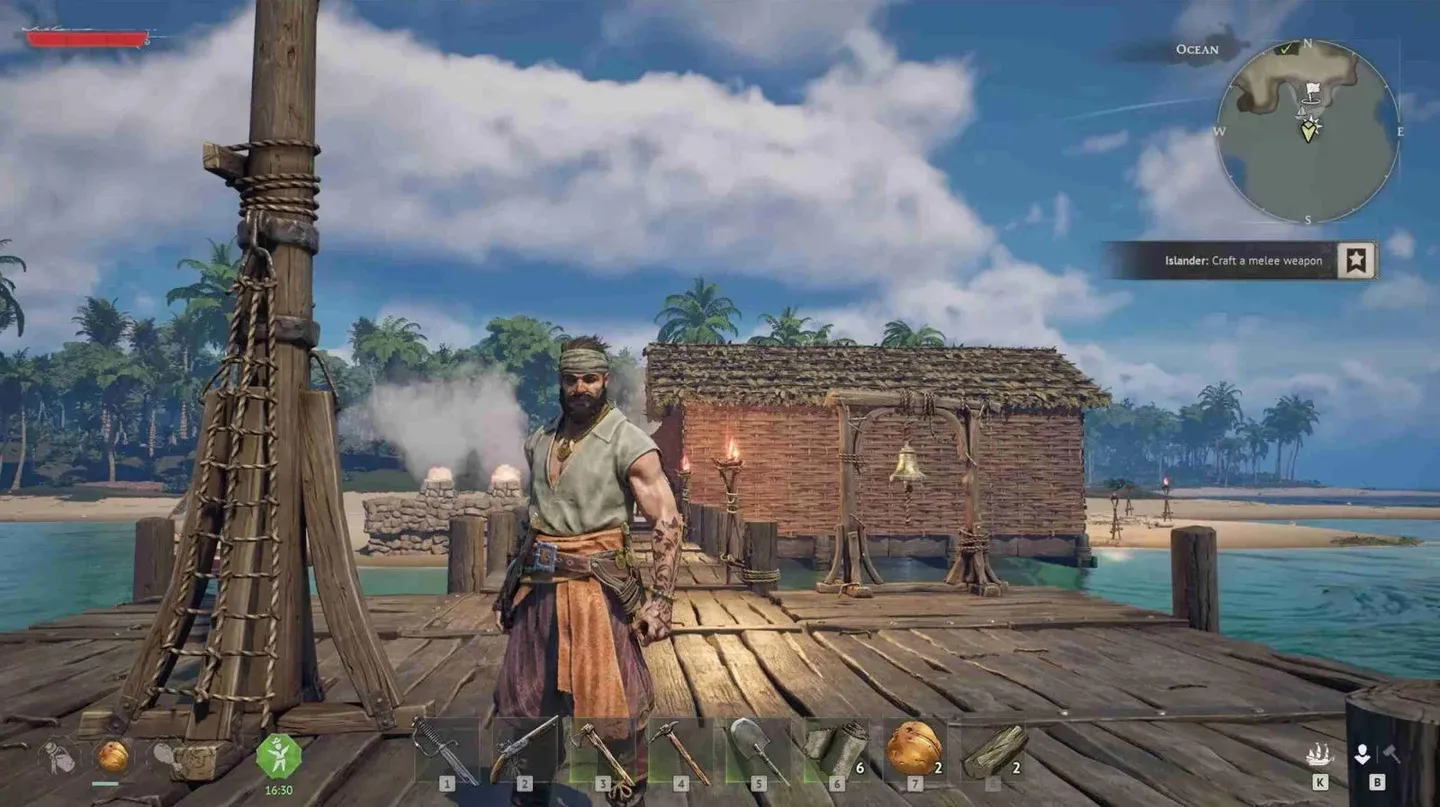 Base crafting on the islands