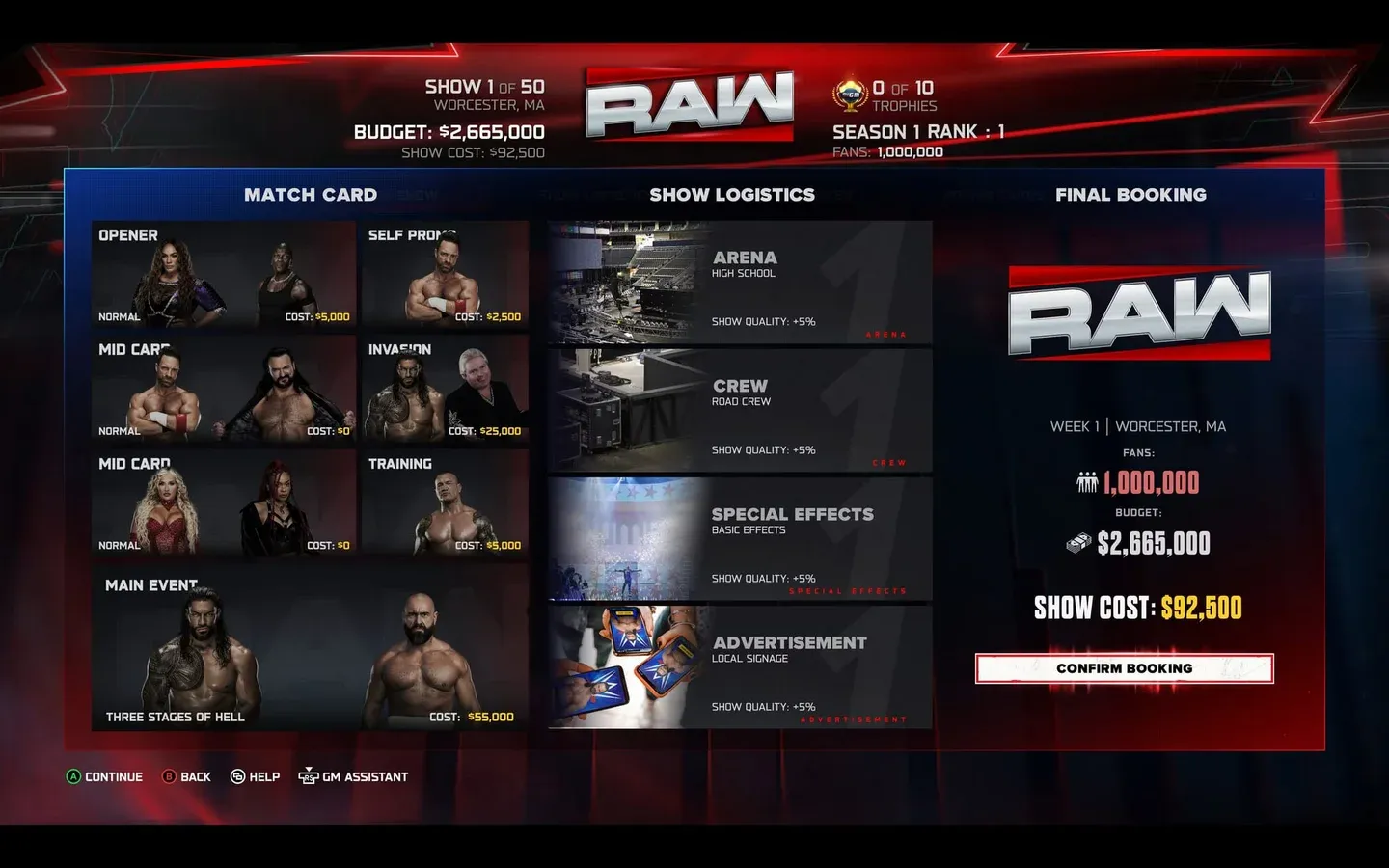 Invasion promo booking screen