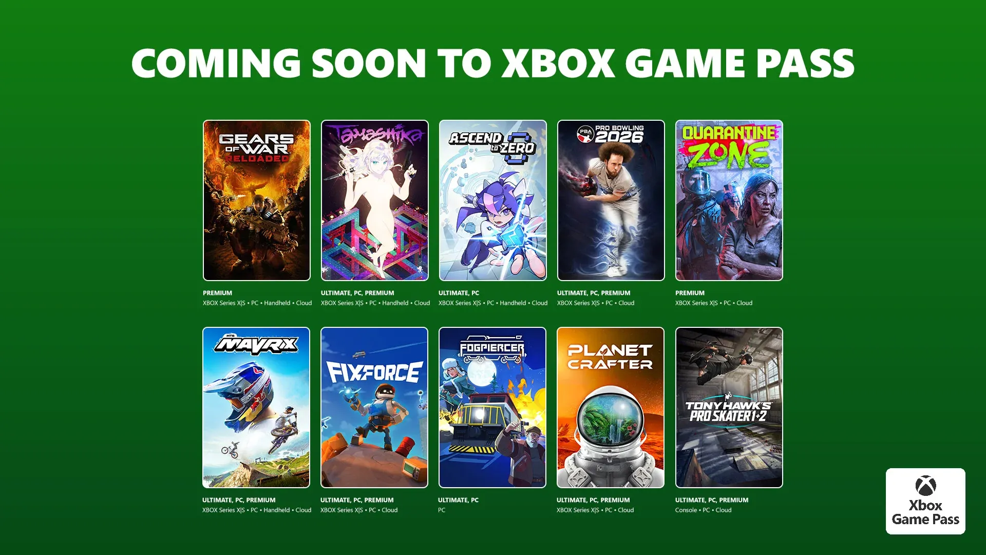 Xbox Game Pass July 2026 Wave 1: All 10 New Games Revealed